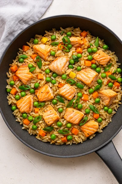 Leftover Salmon Fried Rice